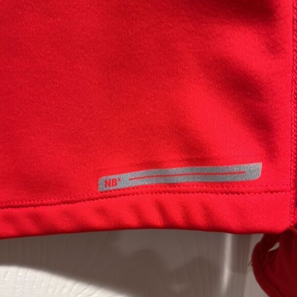 EUC New Balance women’s red 1/2 zipped thermal long sleeved top size large! - Picture 5 of 9